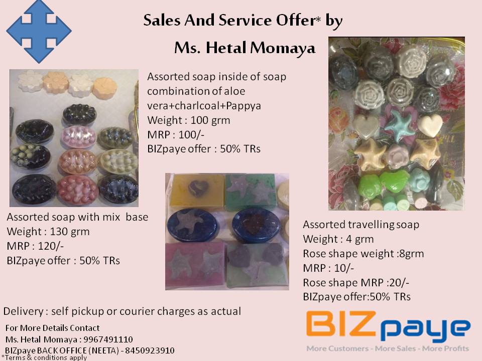 Handmade soaps at 50% BIZpaye Trs
